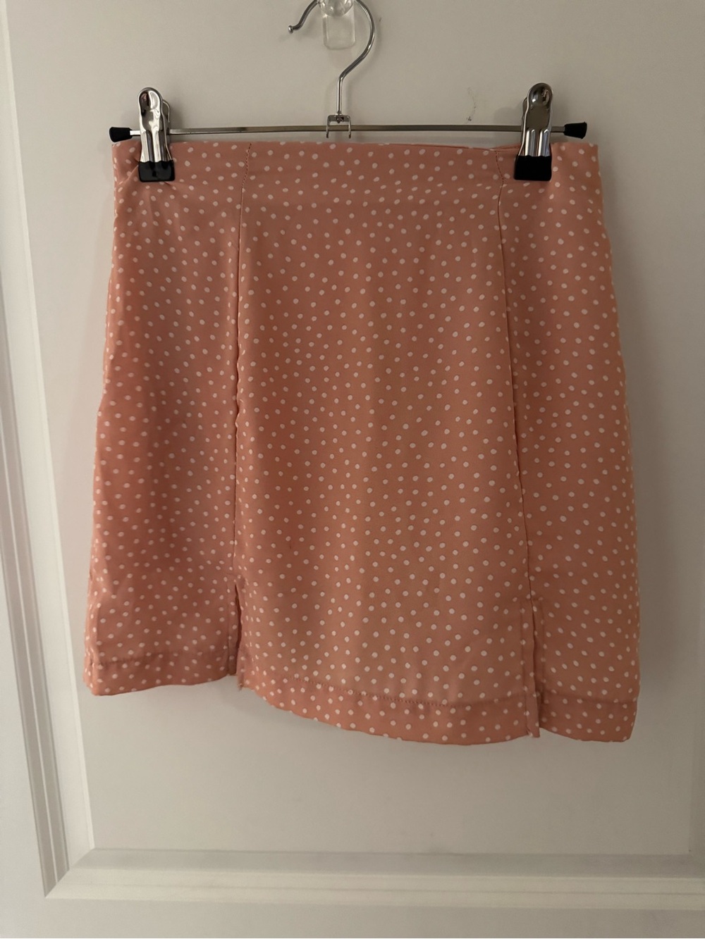 Altar'd State Peach Polka Dot Mini Skirt